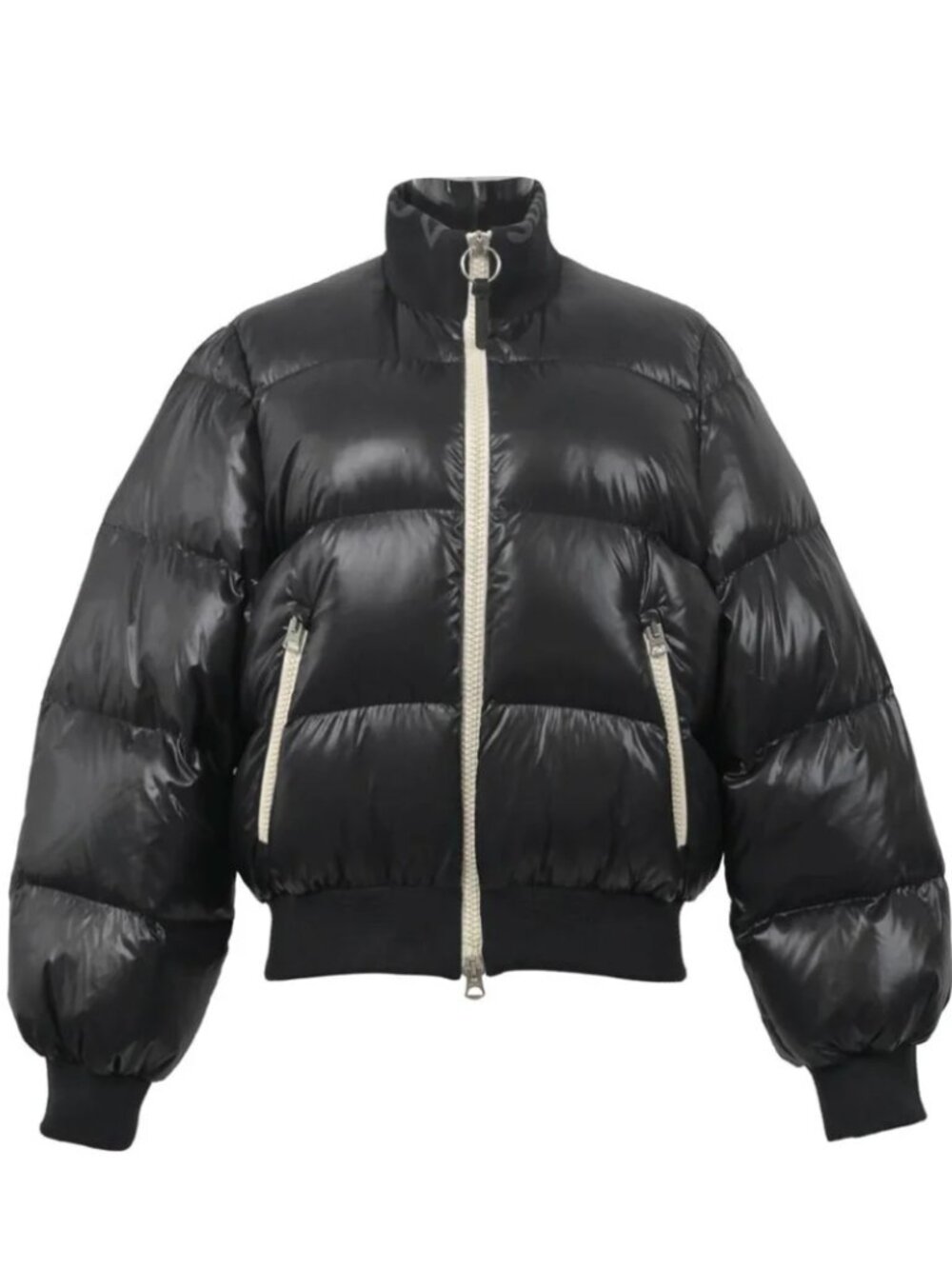 Acne Studios Cilla Puffer in Glossy Black PERFECT Winter Coat - Picture 4 of 8